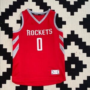 Red Houston Rockets Basketball Jersey